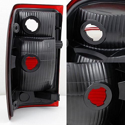 AKKON – Para Ford Ranger Pickup Truck – Luces traseras tintadas en negro, par de repuesto de lámpara de freno izquierda + derecha