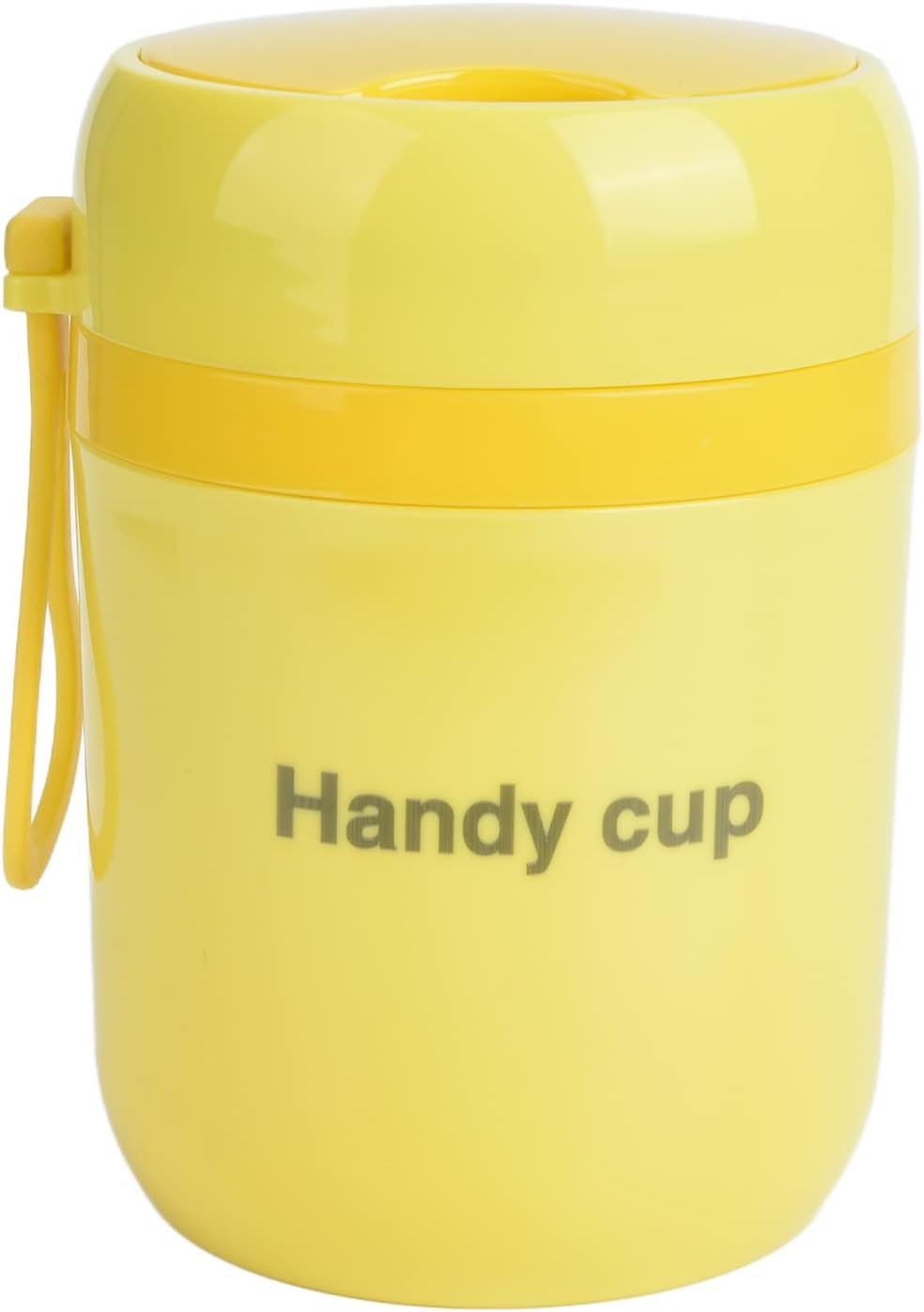 Tarro de comida aislado, contenedor de alimentos aislado doble antiescaldamiento de 16.9 fl oz, cuchara plegable para oficina, picnic, viajes al
