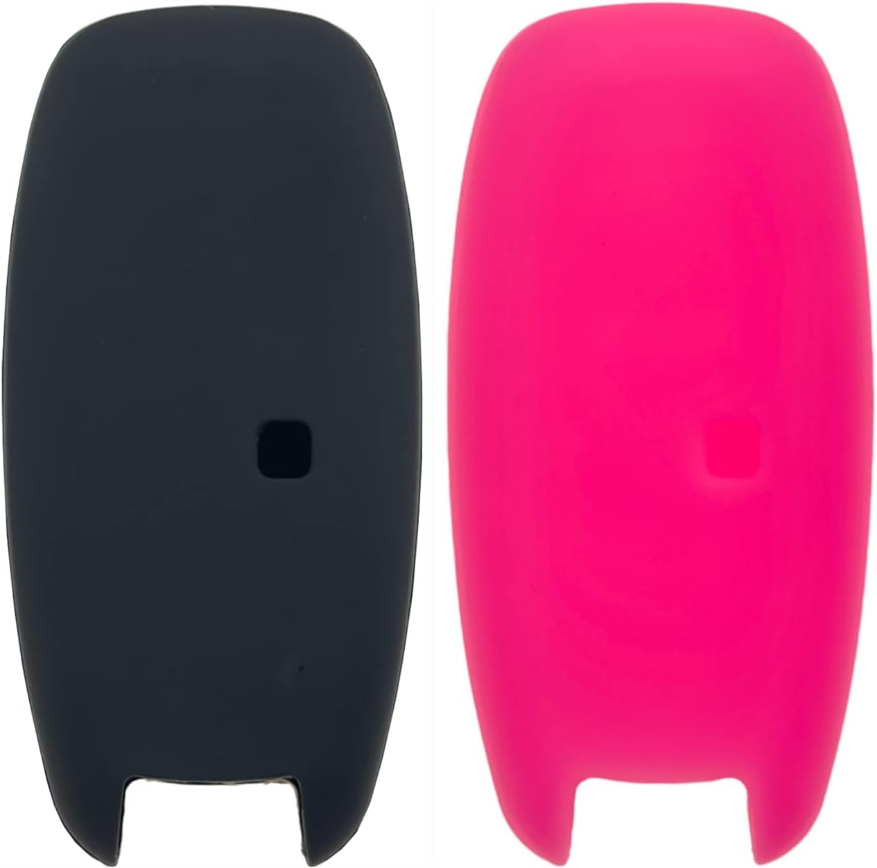 REPROTECTING Funda de goma de silicona para llavero compatible con Nissan Pathfinder Rogue (5 botones, negrorosa)