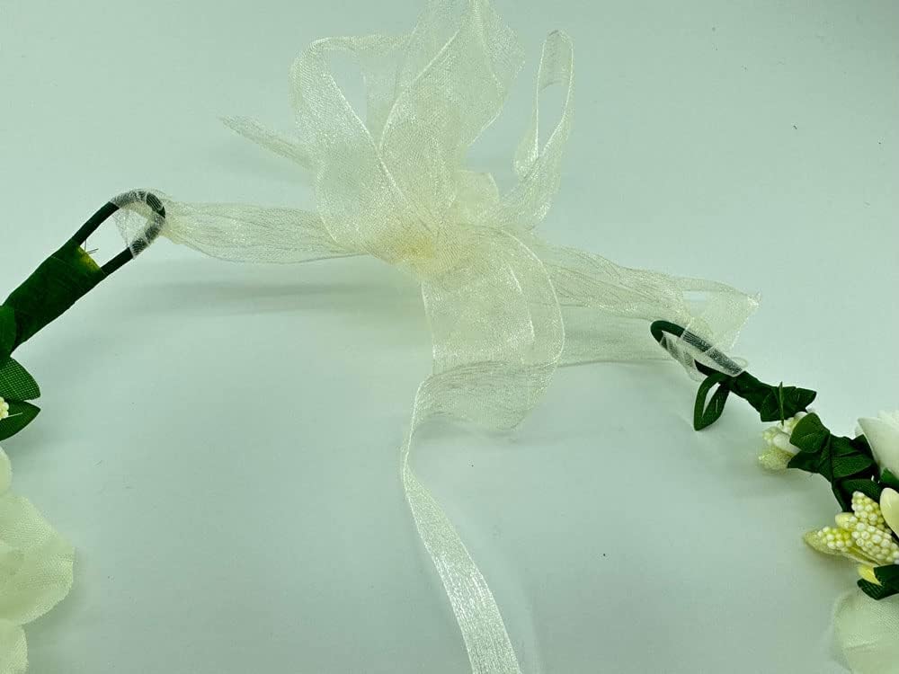 Tiara de flores moradas para mujer, piezas de pelo de boda para novias, corona de flores para niñas, diadema de flores blancas, accesorios para el