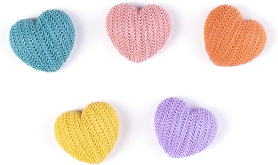 100 abalorios redondos de plástico con forma de estrella y corazón pequeño, adornos de cabujones de espalda plana, adornos para hacer joyas,