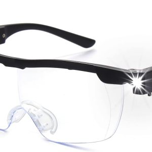 200% lupa con luz, anteojos de aumento recargables con luz LED, luz anti azul, lupa manos libres para trabajo cercano, manualidades, joyeros, 200% lupa con luz, anteojos de aumento recargables con luz LED, luz anti azul, lupa manos libres para trabajo cercano, manualidades, joyeros,