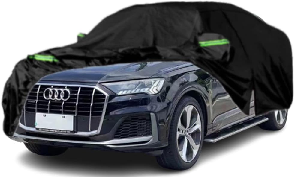 Fundas impermeables para automóvil compatibles con Audi Q7SQ7 2006-2023, para todo tipo de clima, ajuste personalizado, con puerta con cremallera