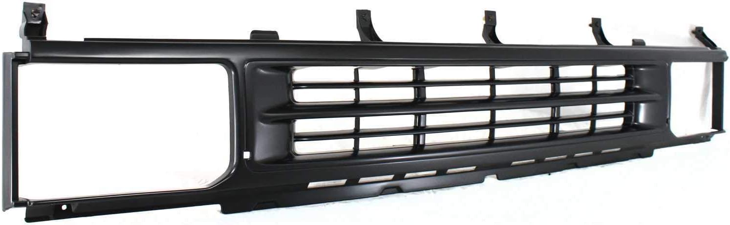 Evan-Fischer – Conjunto de rejilla compatible con Nissan Pathfinder 1990-1995 de plástico pintado negro carcasa e inserto