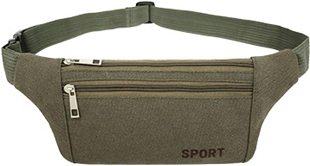 Riñonera unisex de 8.7 pulgadas, 4.7 pulgadas, 12.6 pulgadas, 0.4 pulgadas, bolsa de viaje resistente al desgaste, cintura para senderismo,