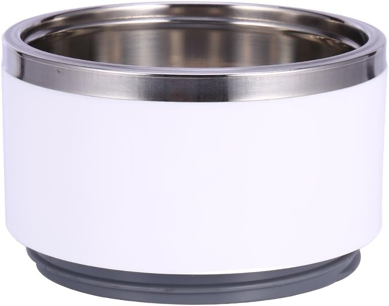 TOPINCN Bento Fiambrera Contenedor de acero inoxidable de 2 capas de aislamiento térmico térmico Fiambrera Contenedor de comida caliente