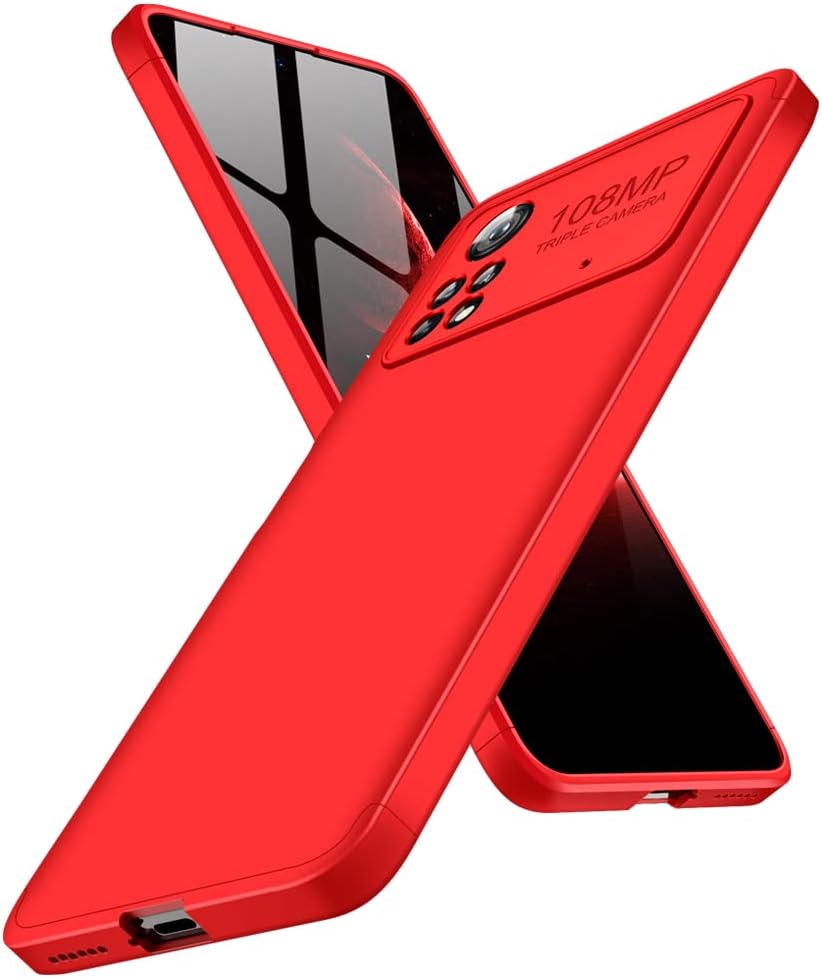 Case for Xiaomi Poco X4 Pro 5G for Case Shockproof Dustproof Silicone Hard PC Plastic Material Luxury Bumper Full Body Protection Anti-Scratch Thin