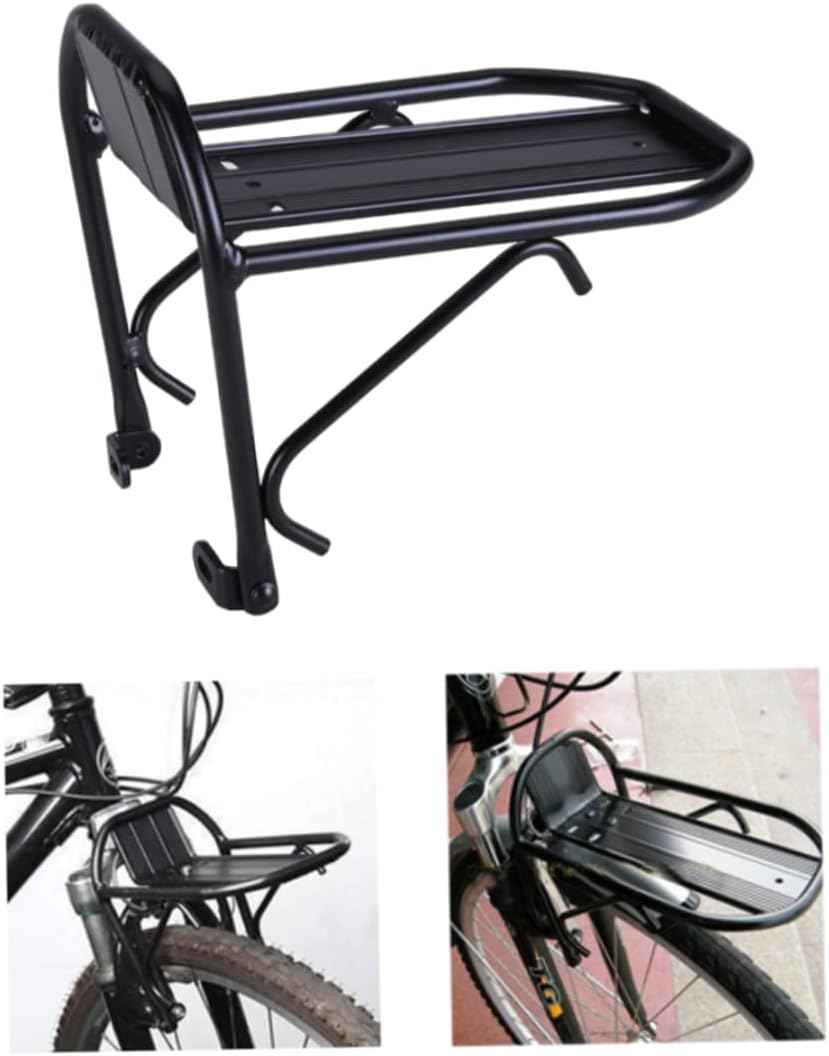 Portabicicletas delantero de aluminio para bicicleta Portabicicletas, estante delantero para bicicleta de montaña, accesorios para bicicleta de