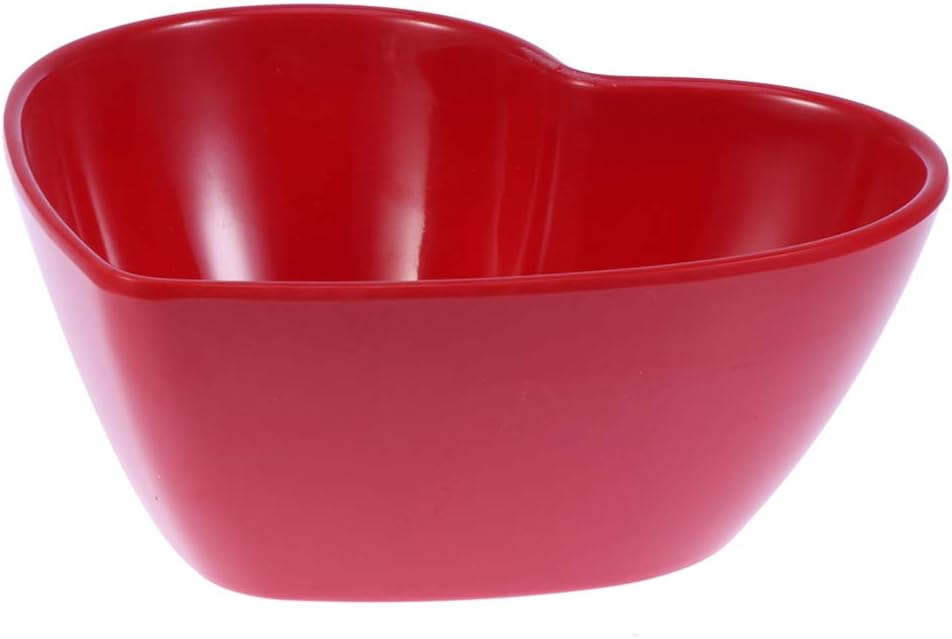 DOITOOL Tazones de mezcla de melamina, recipiente de fideos en forma de corazón, tazón de ensalada para sopa, aperitivos, postres, cuencos de