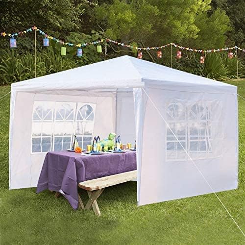 Tienda de campaña para fiestas de 10 x 10 pies, tiendas de campaña al aire libre para fiestas, graduaciones, bodas y cumpleaños, tienda de campaña