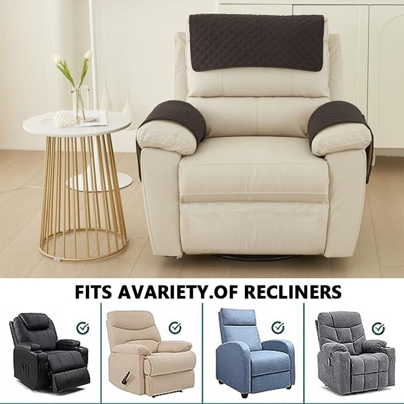 Funda impermeable para reposabrazos de sofá de 123 plazas, funda para reposabrazos de silla reclinable, funda antideslizante para protector de