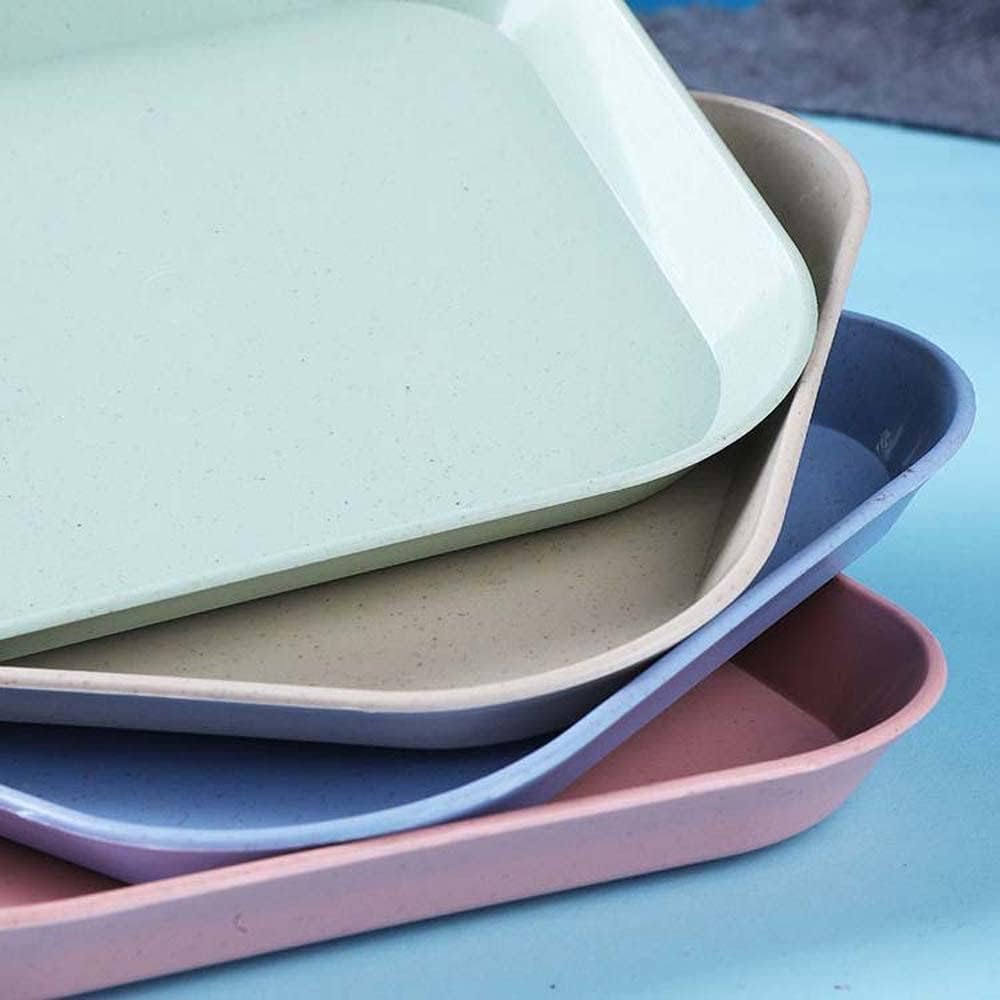1 mini platos ligeros de paja de trigo reutilizables, aptos para lavavajillas y microondas, platos llanos irrompibles, sin BPA, para niños, adultos,