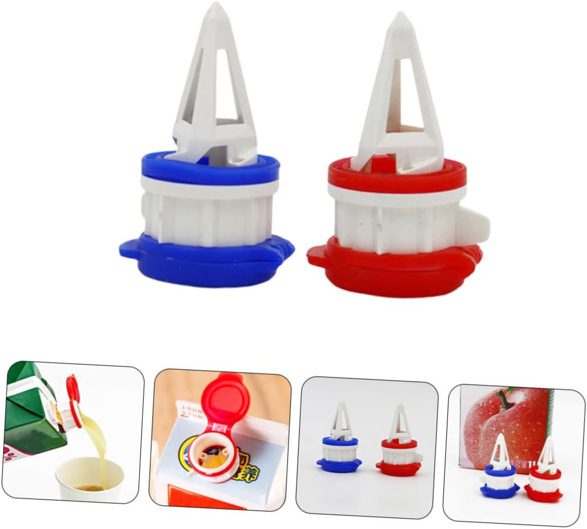 HOMSFOU 2 unids deflector de bebida divisor de bebida caño de bebida vertedor de bebida de leche extensión boca tapa de bebida verter pico jugo