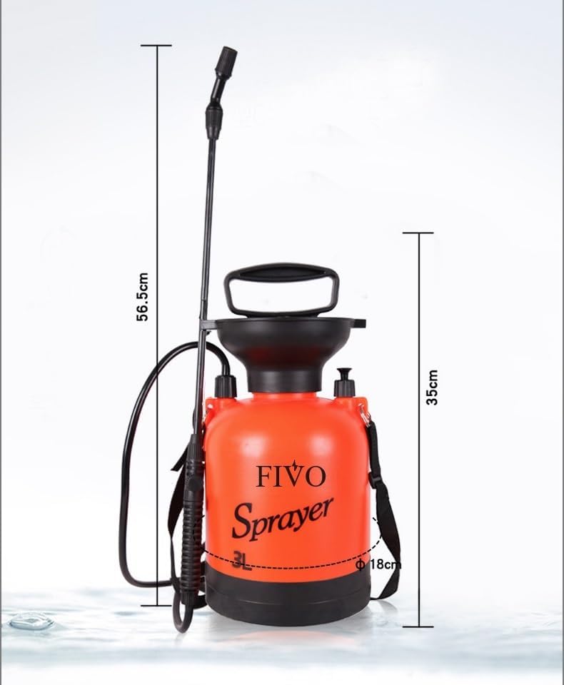 Pulverizador a presión para césped y jardín, para rociar plantas, riego de jardín, malas hierbas y plagas (0.8 galones)