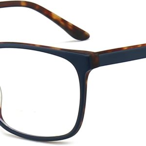 ANRRI Lentes de bloqueo de luz azul, antifatiga ocular, marco de gafas de acetato de moda con estampado de tortuga interior para mujer ANRRI Lentes de bloqueo de luz azul, antifatiga ocular, marco de gafas de acetato de moda con estampado de tortuga interior para mujer