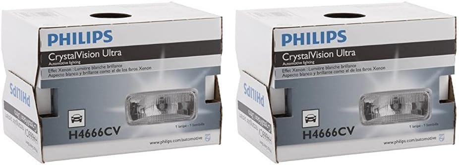 Philips H6024 CrystalVision Ultra – Faro halógeno con aspecto de xenón, 2 unidades