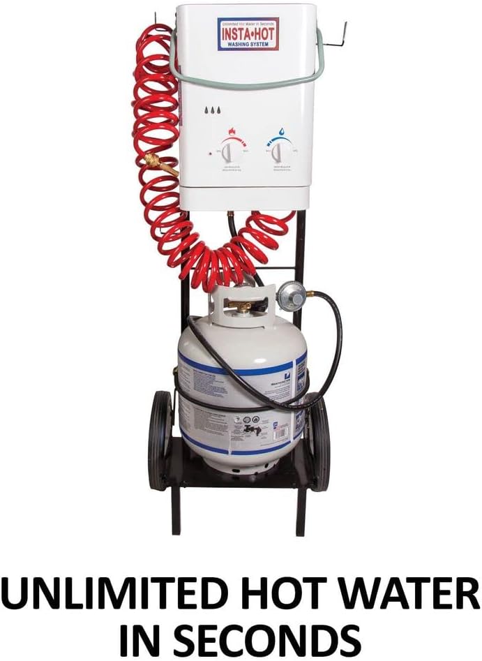 Original Portable Equine Washing System  Ultimate Comfort with Instant Warm Water  Comfortable, Stress-Free Horse