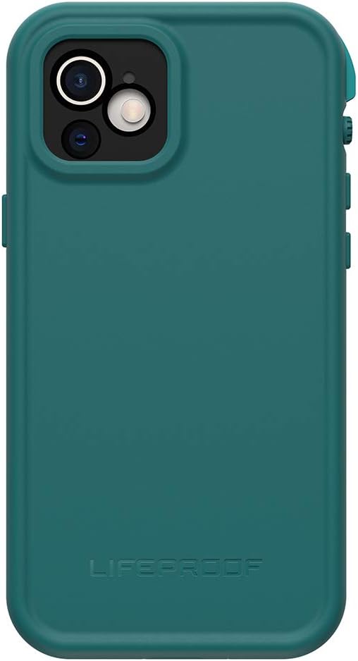 LifeProof FR SERIES – Funda impermeable para iPhone 12 (solamente) – FREEN DIVER (profundidades oceanasazul pavo real)