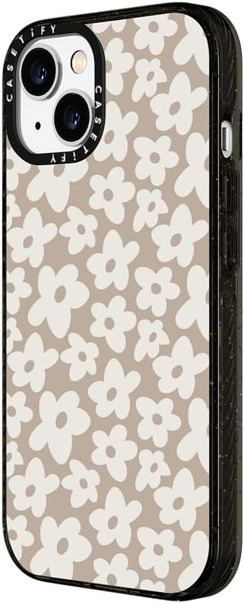 CASETiFY Impact – Funda para iPhone 15 4 veces probada contra caídas de grado militar, protección contra caídas de 8.2 pies – Estampado de flores –