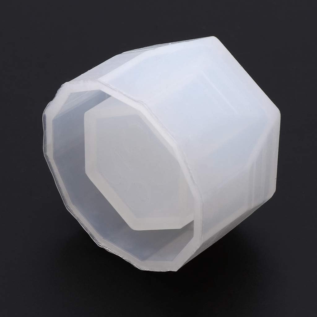Molde de silicona hexagonal hecho a mano en 3D, molde de arcilla de cemento de cerámica, para bricolaje, plantas suculentas, resina, fabricación de