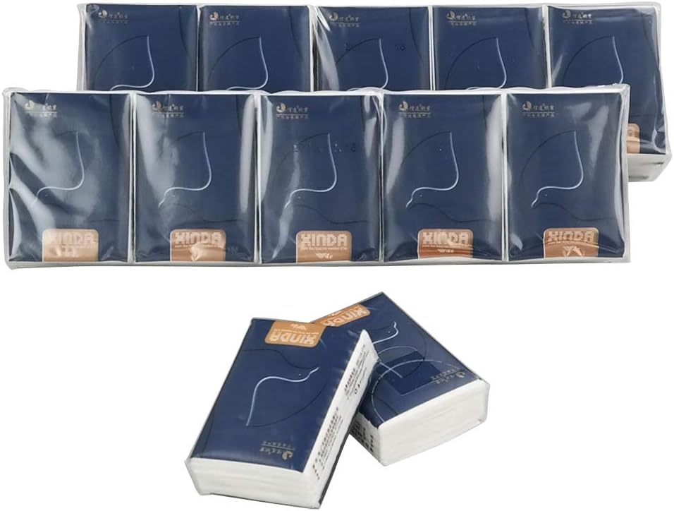 Paquetes de bolsillo de 4 capas pañuelos faciales (120 paquetes)