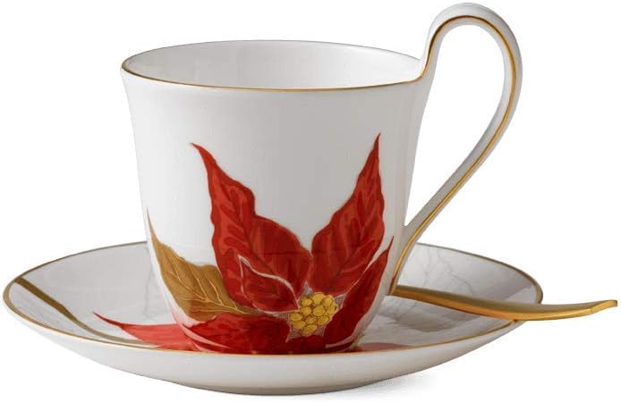 Royal Copenhagen Flora – Taza con diseño de estrella de Navidad (porcelana, 27 cl), multicolor