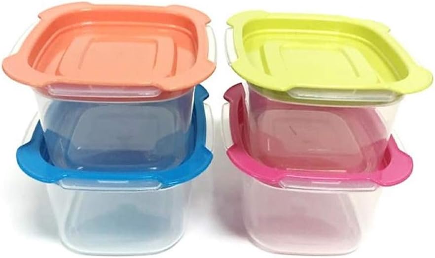Lock Star Juego de 8 recipientes de alimentos, recipientes para preparación de comidas, contenedores de almacenamiento de alimentos, fiambreras sin