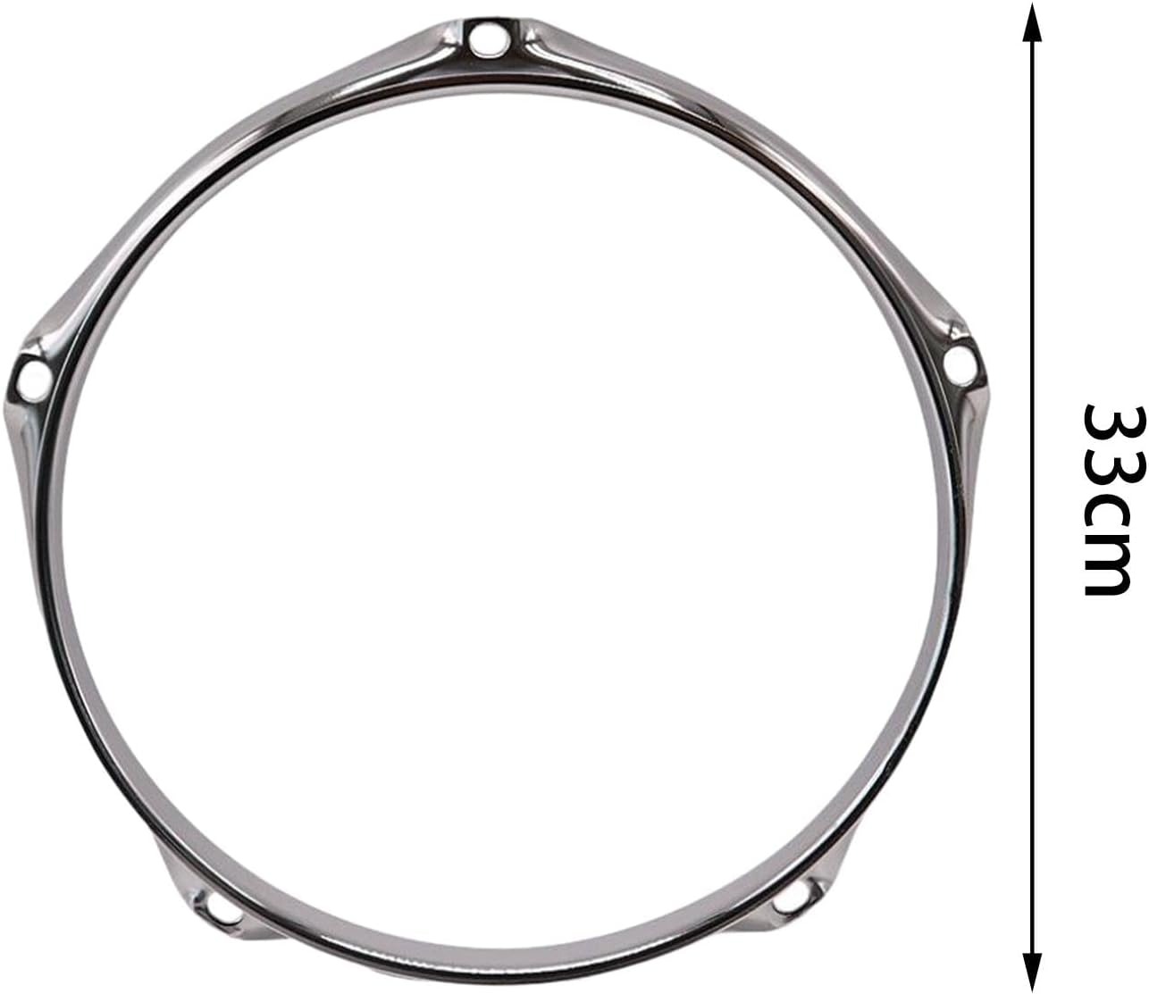 Borde de tambor de 5 agujeros, accesorio musical de aro de 5 agujeros, instrumento de percusión resistente, batería de tambor, aro de bombo para