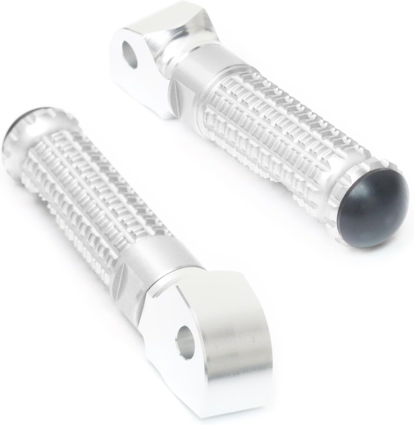 MCMOTOPARTS M-PRO Passenger Rear Footpegs Foot Pegs Silver Compatible with Scrambler 1100 Sport PRO 2020-2021 20 21
