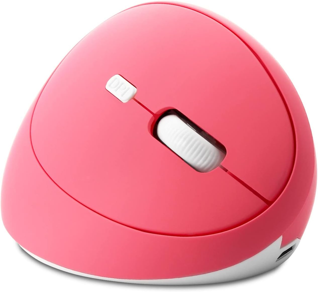 3C Light Ratón vertical inalámbrico de 2.4G, ergonómico y vertical, ratón óptico con sensibilidad ajustable (80012001600 DPI), 6 botones para PC,