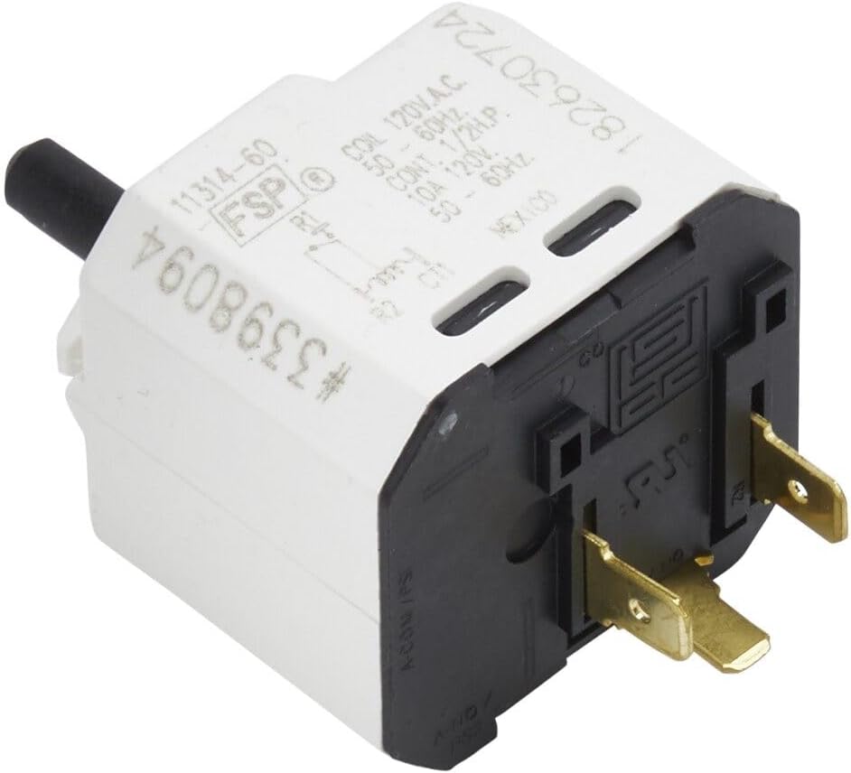 Whirlpool WP3398094 Interruptor de empuje a arranque del secador OEM