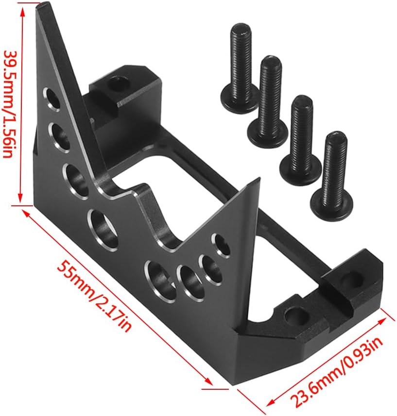 Servo guardias RC de aleación de aluminio para servo guardia de dirección cubierta SOA para 110 RC Crawler Rig Rock Bouncer Roll Cage Capra RR10