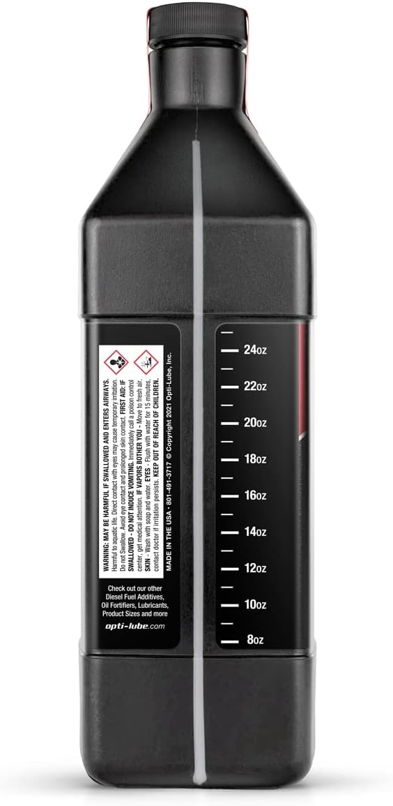 Fortificador de aceite Opti-Lube con ZDDP (Zinc) cuarto de galón (1 cuarto de galón (32 cuartos de aceite))