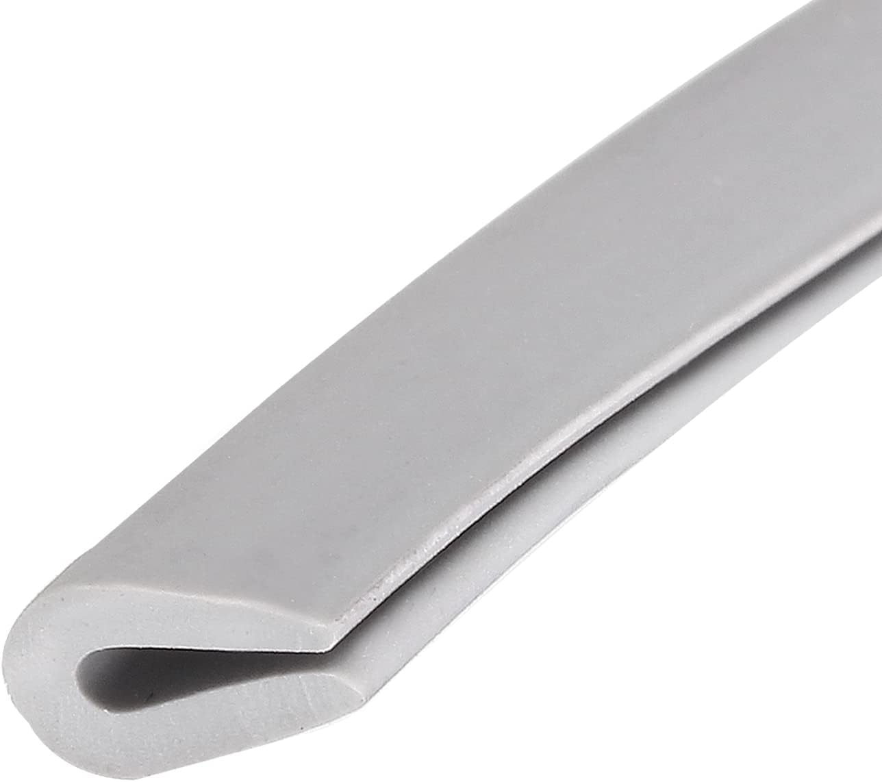 Moldes de borde (19.69 pies), 1 unidad, canal U de PVC para tira de sellado de borde de 0.020-0.059 in, para ventanas de puertas de casa, color gris