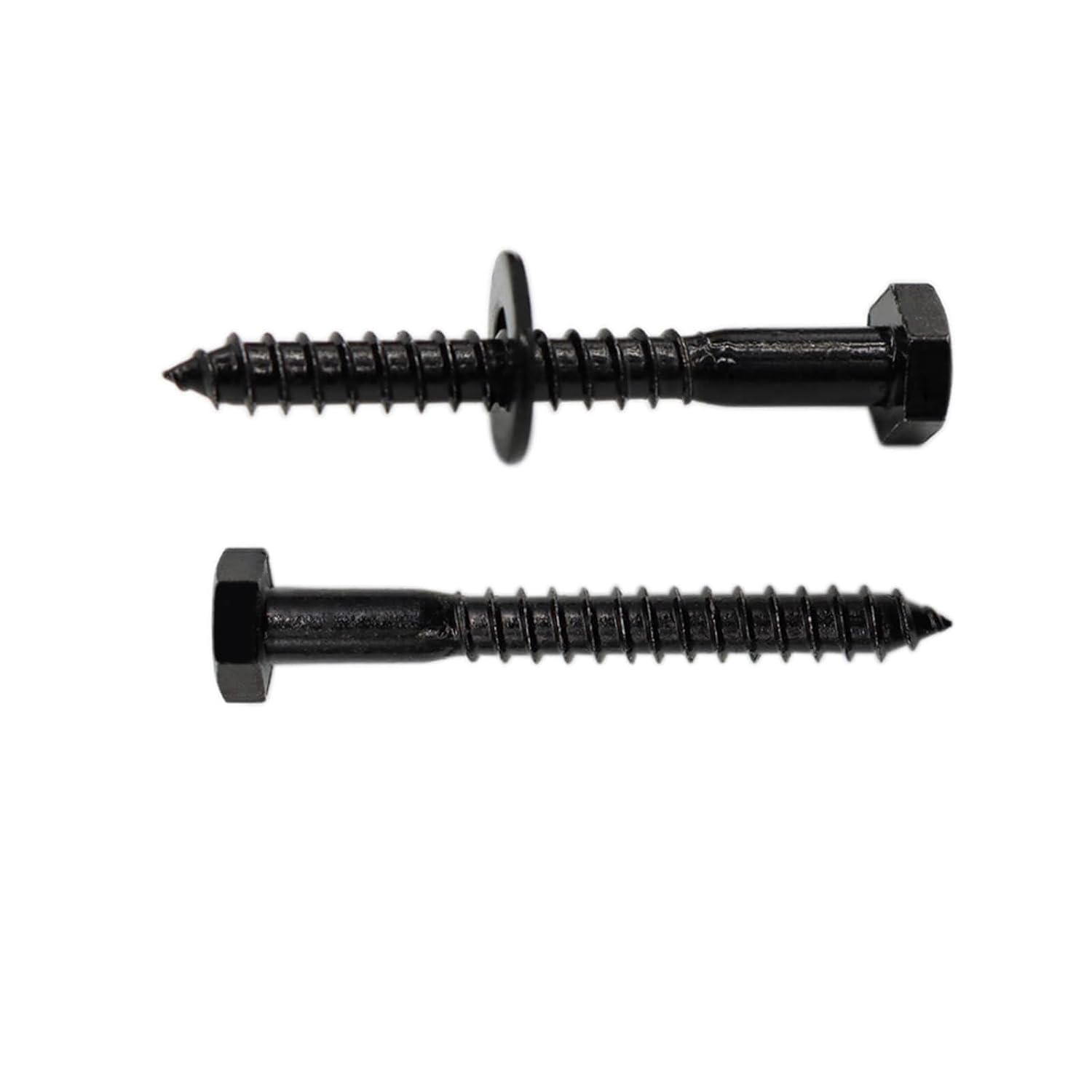 Qlvily 25 tornillos de retraso hexagonales de acero inoxidable de 14″ x 2″, arandelas incluidas