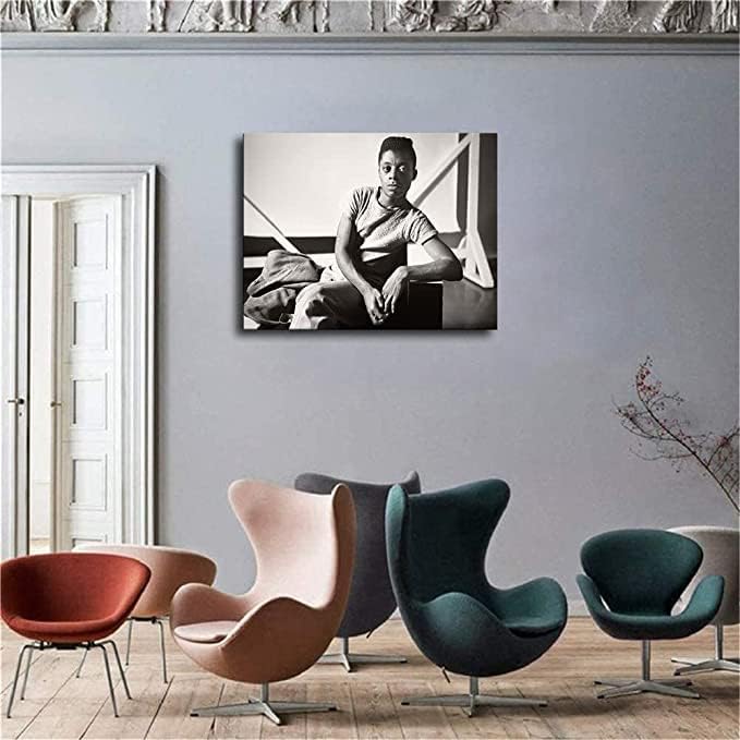 James Baldwin – Lienzo decorativo para pared, póster de historia retro en blanco y negro, impresión de imagen, decoración del hogar, habitación,