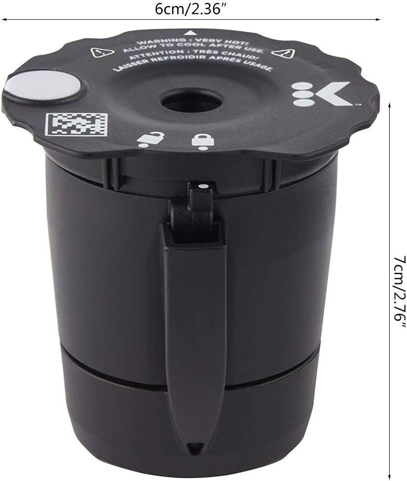 Filtro de cápsula de café reutilizable de acero inoxidable, fácil de instalar, tapa extraíble para un fácil llenado y limpieza, adecuado para