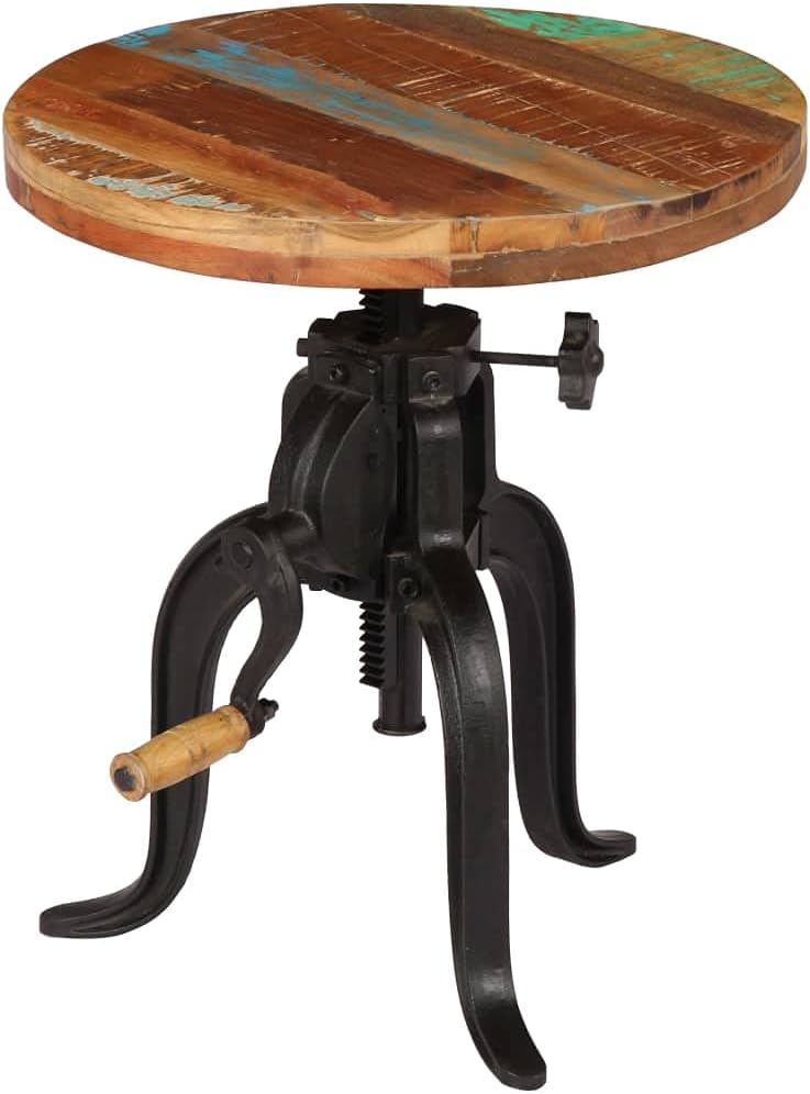APOSSS Mesa auxiliar, mesa auxiliar para sala de estar, mesa auxiliar, mesita de noche, mesa auxiliar de 17.7 pulgadas x (17.7 a 24.4 pulgadas),