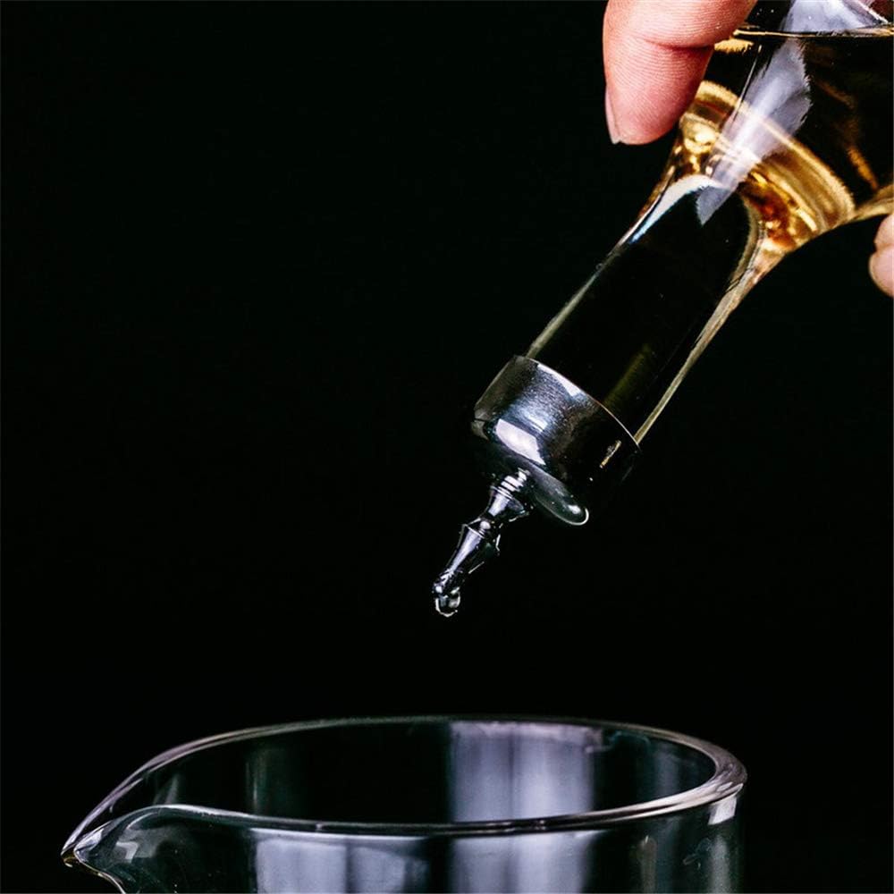 Bitters Bottle – Botella de vidrio de 1.7 fl oz con tapa de acero inoxidable, herramienta profesional para hacer cócteles – DSBT0001