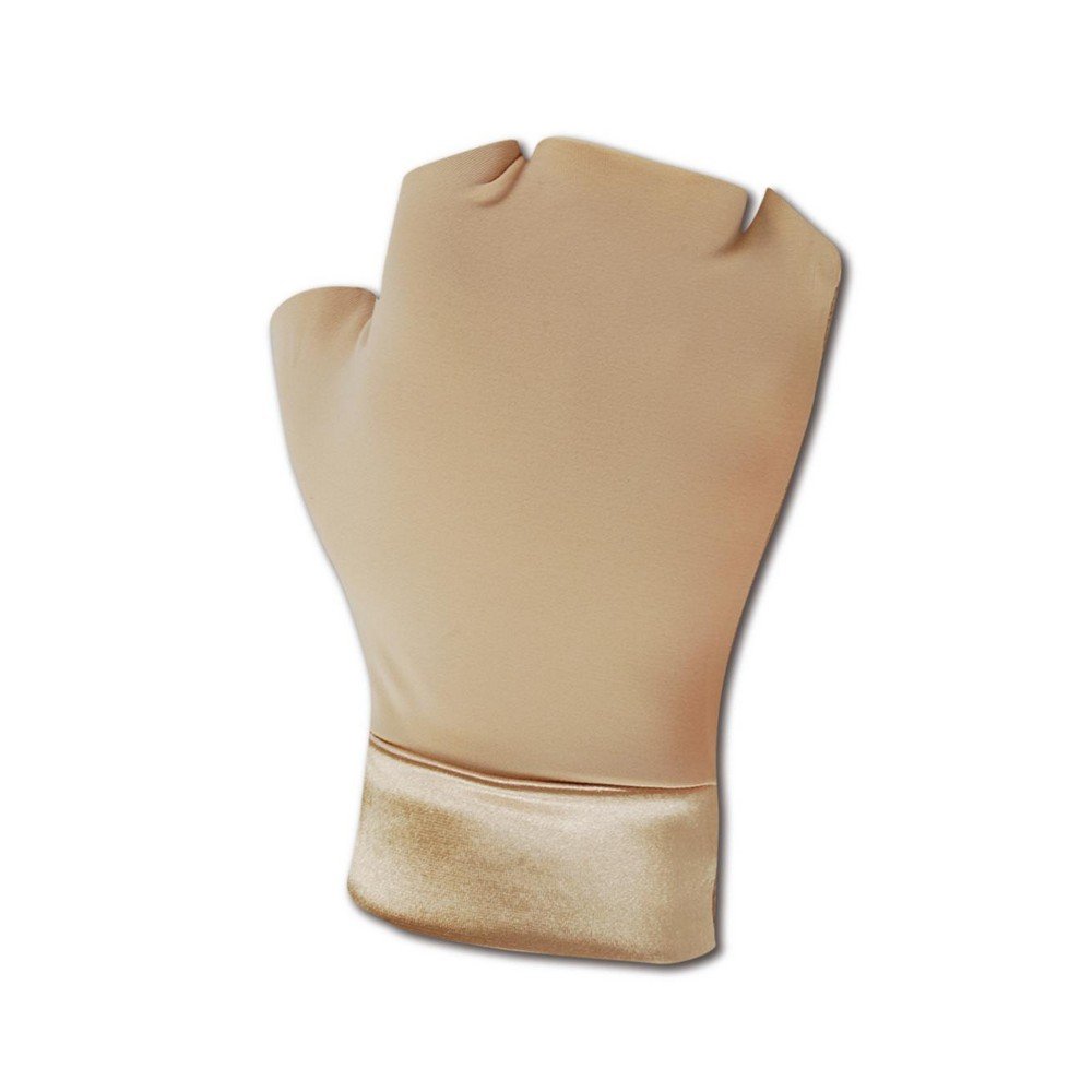 Occunomix MC450M – Guantes de soporte, sin dedos, nailon y elastano para manos y muñeca, talla M, color beige (un par)