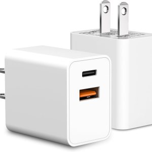 2-Pack USB C Charger Block,Cysfakun 20W PD Fast Charger, Dual Port Plug Type C Charger Compatible for New Apple Watch Series 8 7 6, iPhone 2-Pack USB C Charger Block,Cysfakun 20W PD Fast Charger, Dual Port Plug Type C Charger Compatible for New Apple Watch Series 8 7 6, iPhone