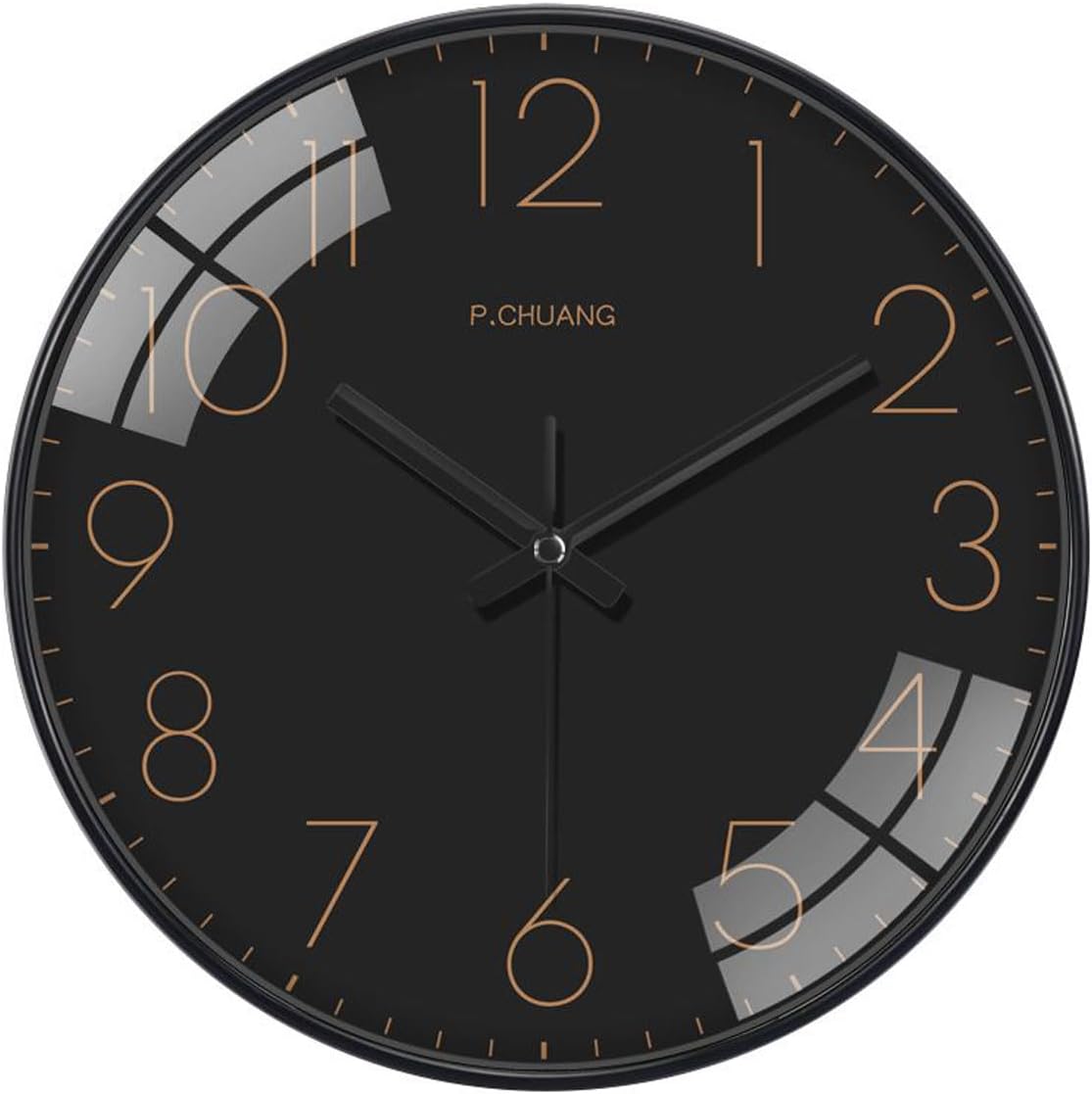 Reloj de pared de 8 pulgadas, silencioso, sin tictac, reloj de pared moderno, funciona con pilas, analógico, pequeño, redondo, decorativo, para el