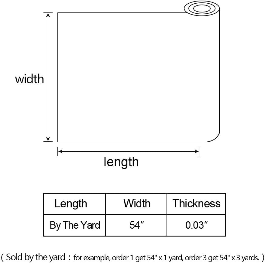 ANMINY The Yard – Tela de piel sintética de vinilo para manualidades, manualidades, costura, hobby, taller, manualidades, billetera, cuadrado, 0.028