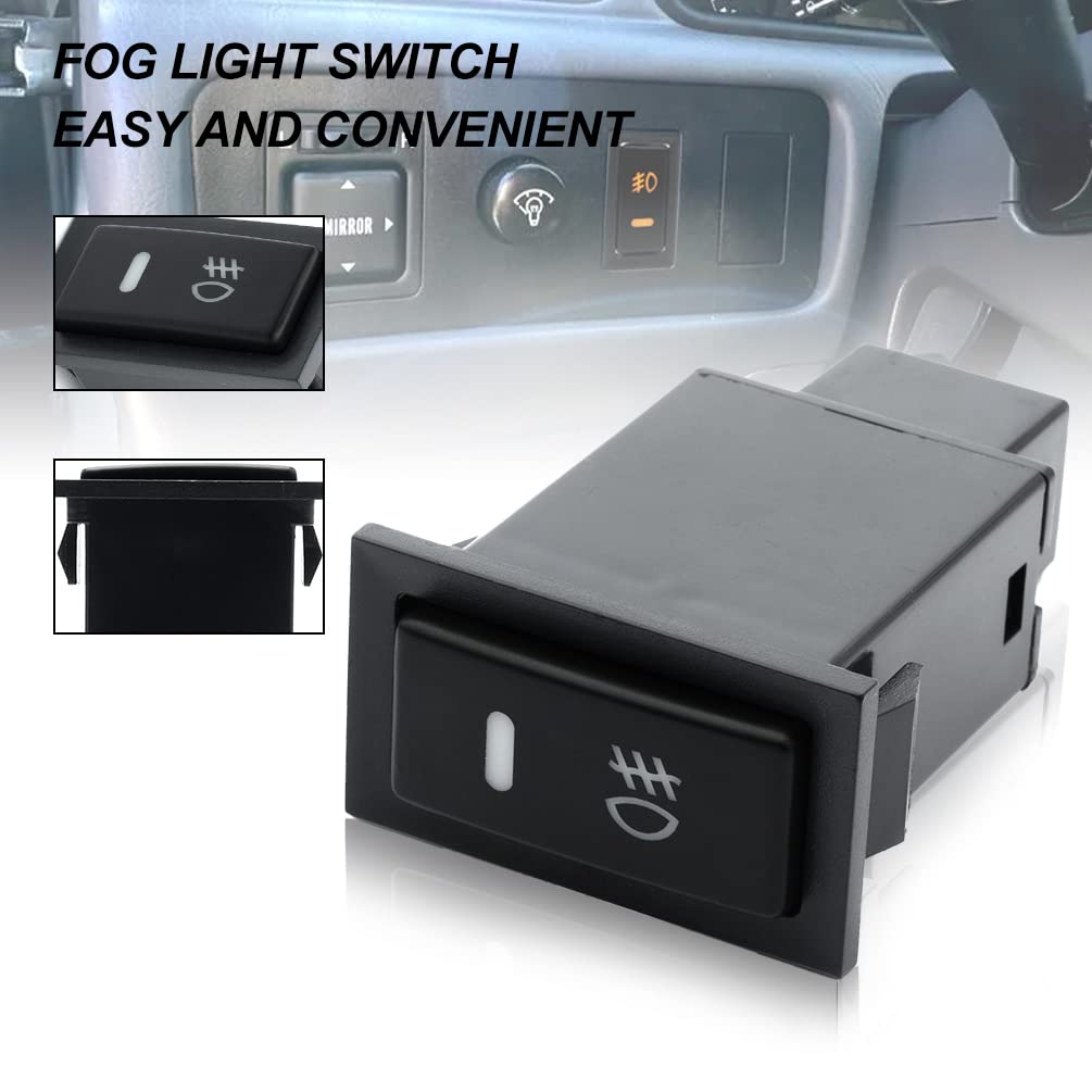 NJSBYL Luz antiniebla LED encendido apagado SPST interruptor basculante para Toyota 4Runner Camry Celica Corolla Highlander Echo MR2 RAV4 Avalon