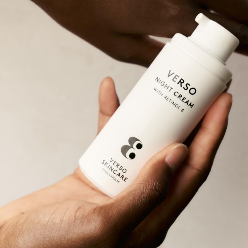 Verso Skin Care  Crema hidratante de noche  Crema de noche rejuvenecedora para rostro y cuello para piel joven  Cuidado facial fácil (1.6 fl oz)