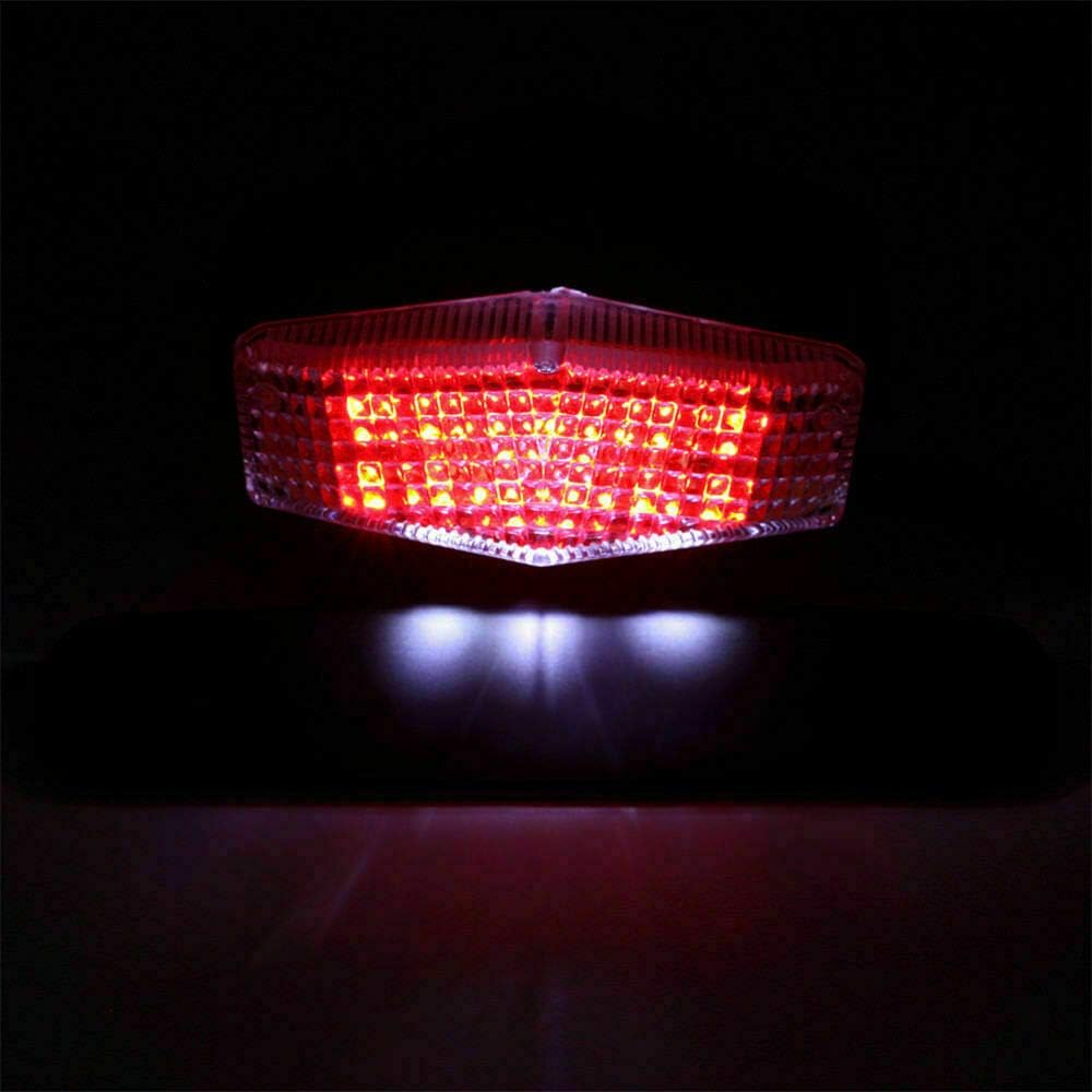 Kit eliminador de guardabarros de cola trasera, luz de freno LED, soporte para placa de matrícula compatible con CRF250L CRF 250L 2013-2019 (rojo)
