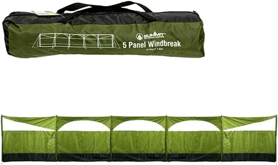Cortavientos pantalla de privacidad para campamento, 5 paneles para jardín, playa, protección contra el viento, 5 pies de alto x 27.4 pies de largo