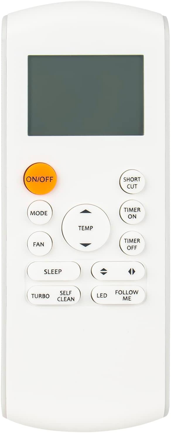 Beyution RG57A16BGEF – Control remoto de repuesto para aire acondicionado Midea RG57A2BGEF RG57A3 RG57A3BGEF RG57BBGE RG57DBGE (pantalla con función