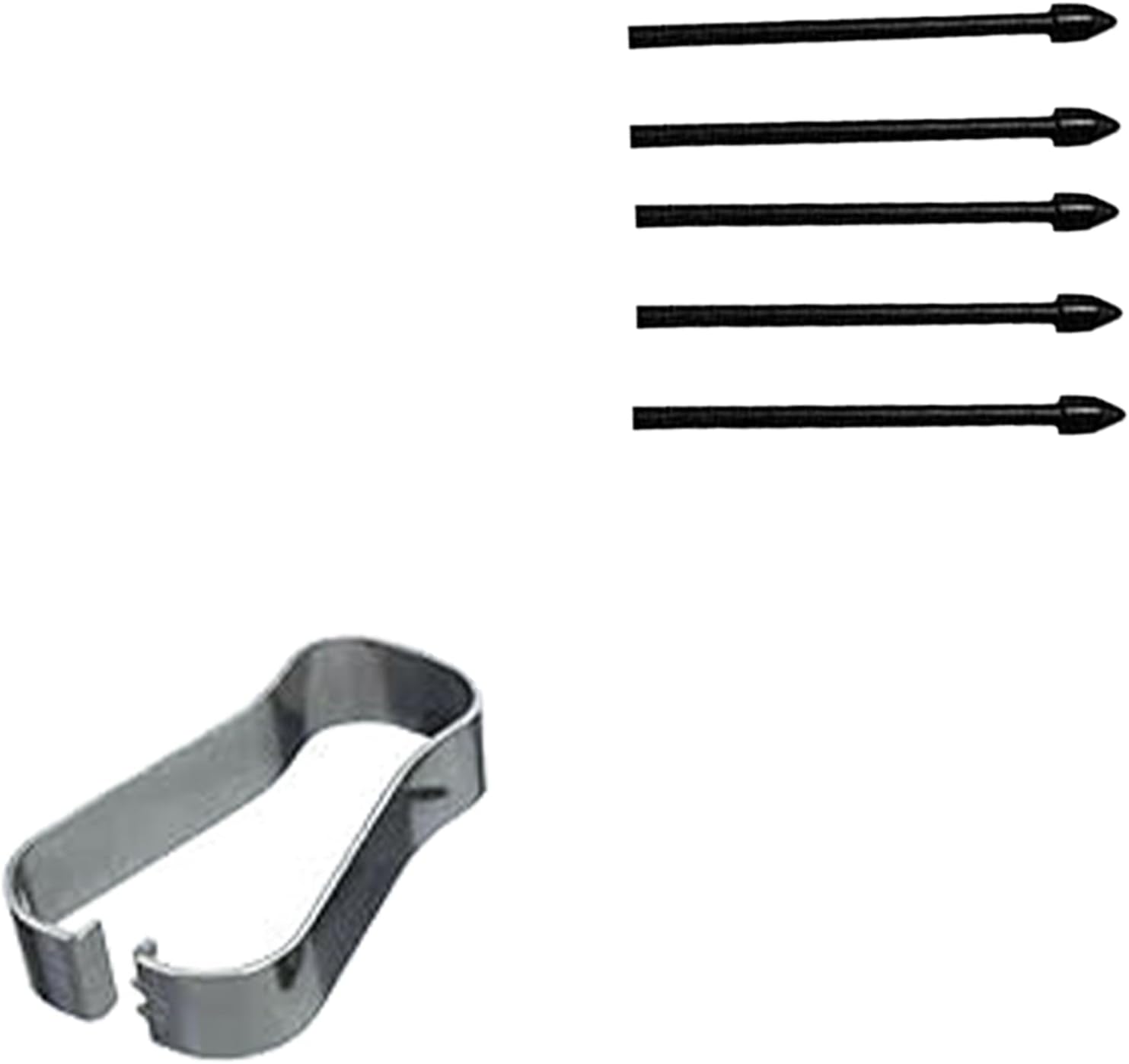 Paquete de 5 puntas de repuesto negras para bolígrafo Tab S8, compatibles con Samsung Galaxy Tab S8, puntas de repuesto + 1 pinza