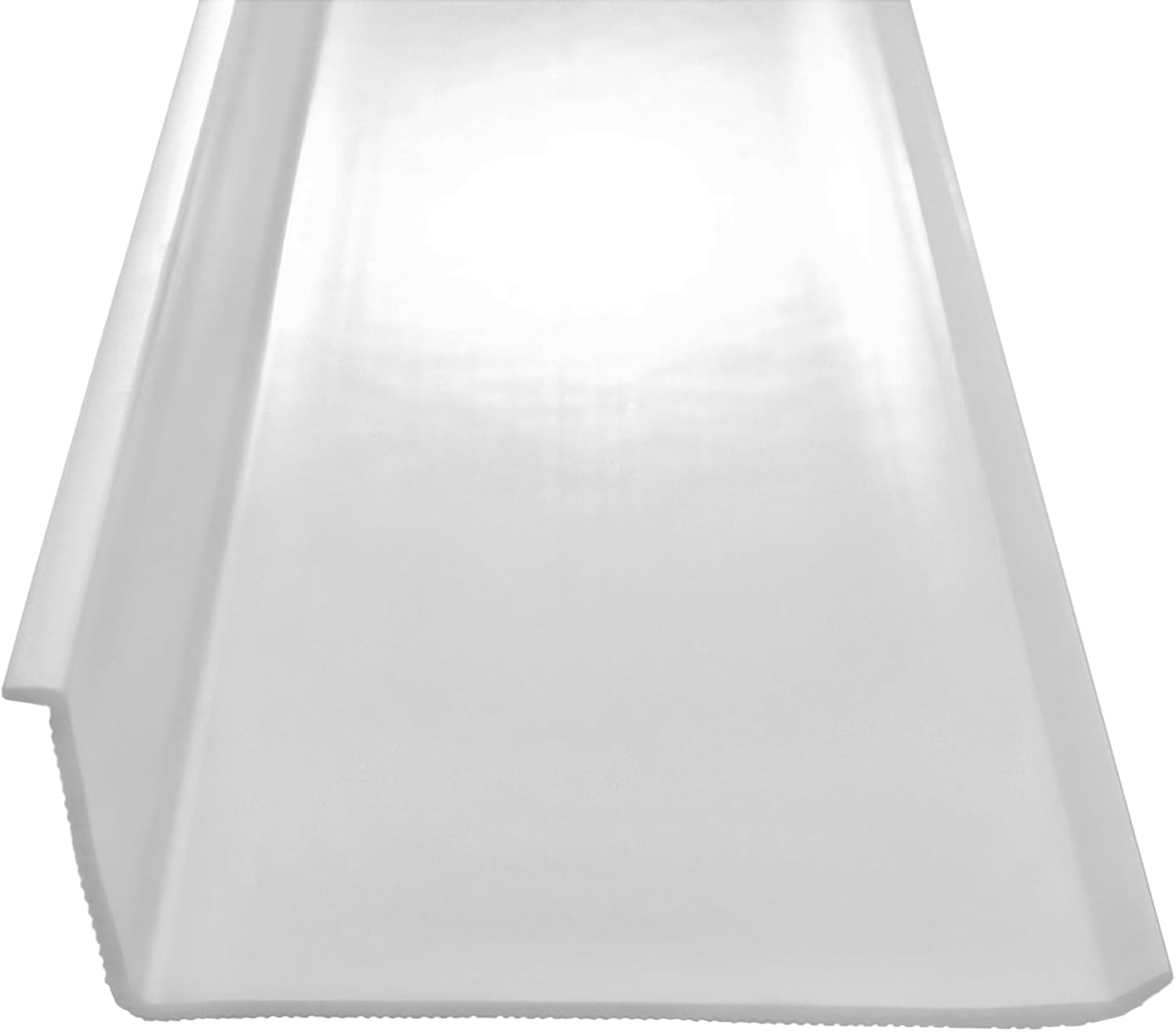 Beam Lighting – Repuesto de cubierta de luz para debajo del gabinete, difusor acrílico acanalado blanco (forma de L, 18 pulgadas)